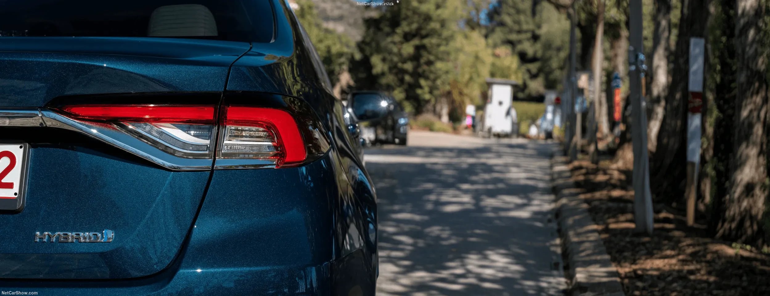Détail arrière Hybrid de la Toyota Corolla Sedan