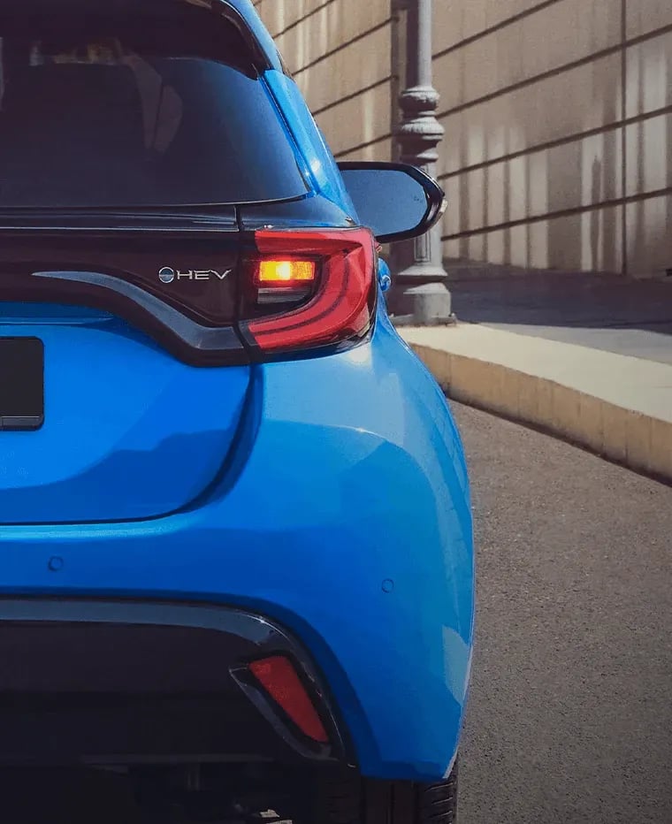 Feu arrière de la Toyota Yaris Hybrid
